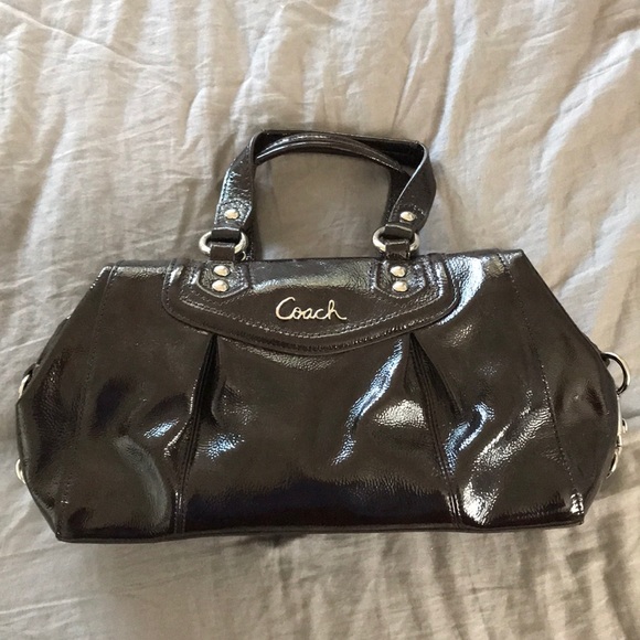 Coach chocolate brown/almost black purse - Picture 1 of 8
